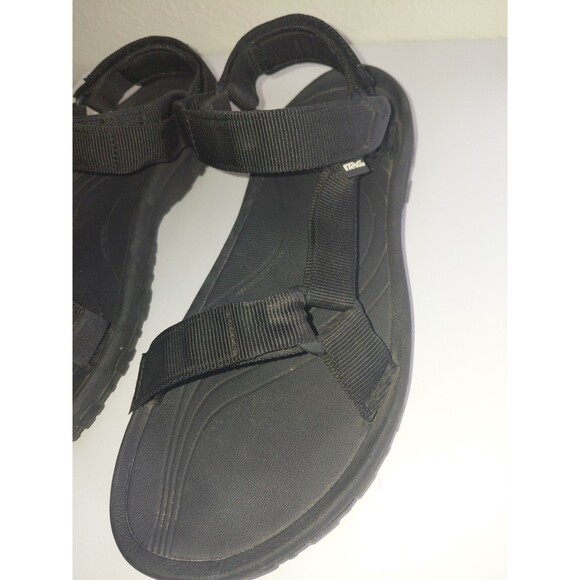 Teva-Men\'s Size 11 Black Hurricane Textile Upper Casual Sandals WATER,  Hiking.